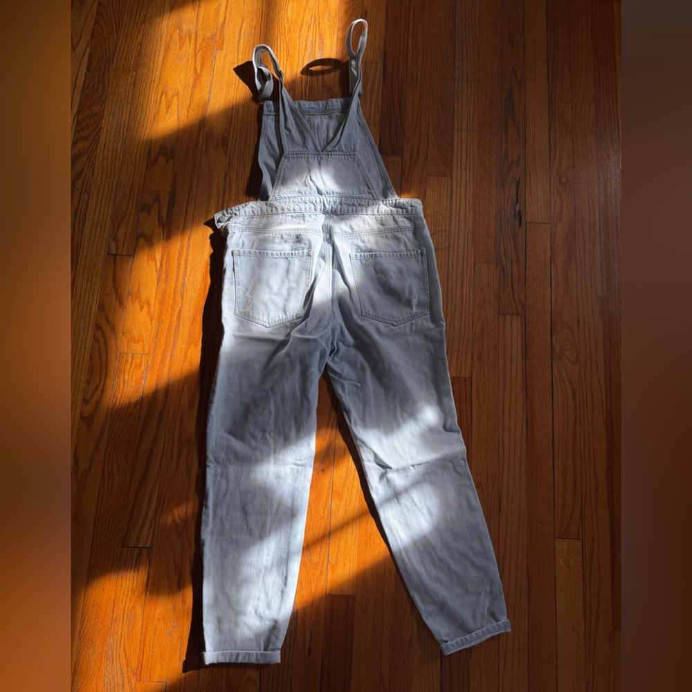 Women’s Gray Denim Overalls
